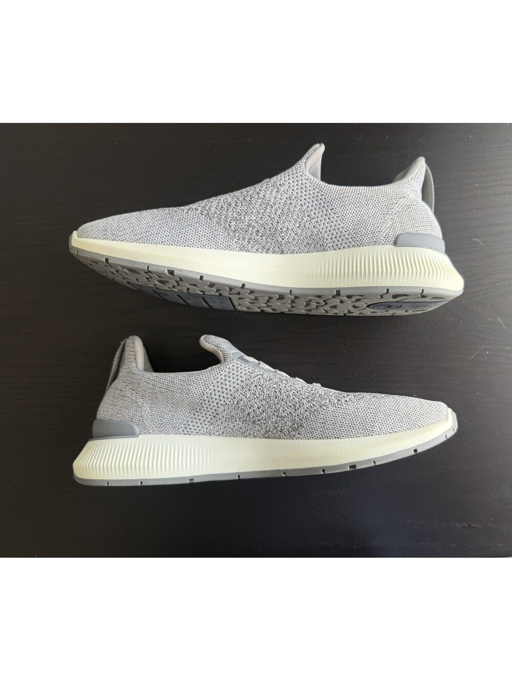 Peter Millar Hyperlight Apollo Men's 12 Moon Grey Slip On Knit Sneakers MA22EF11
